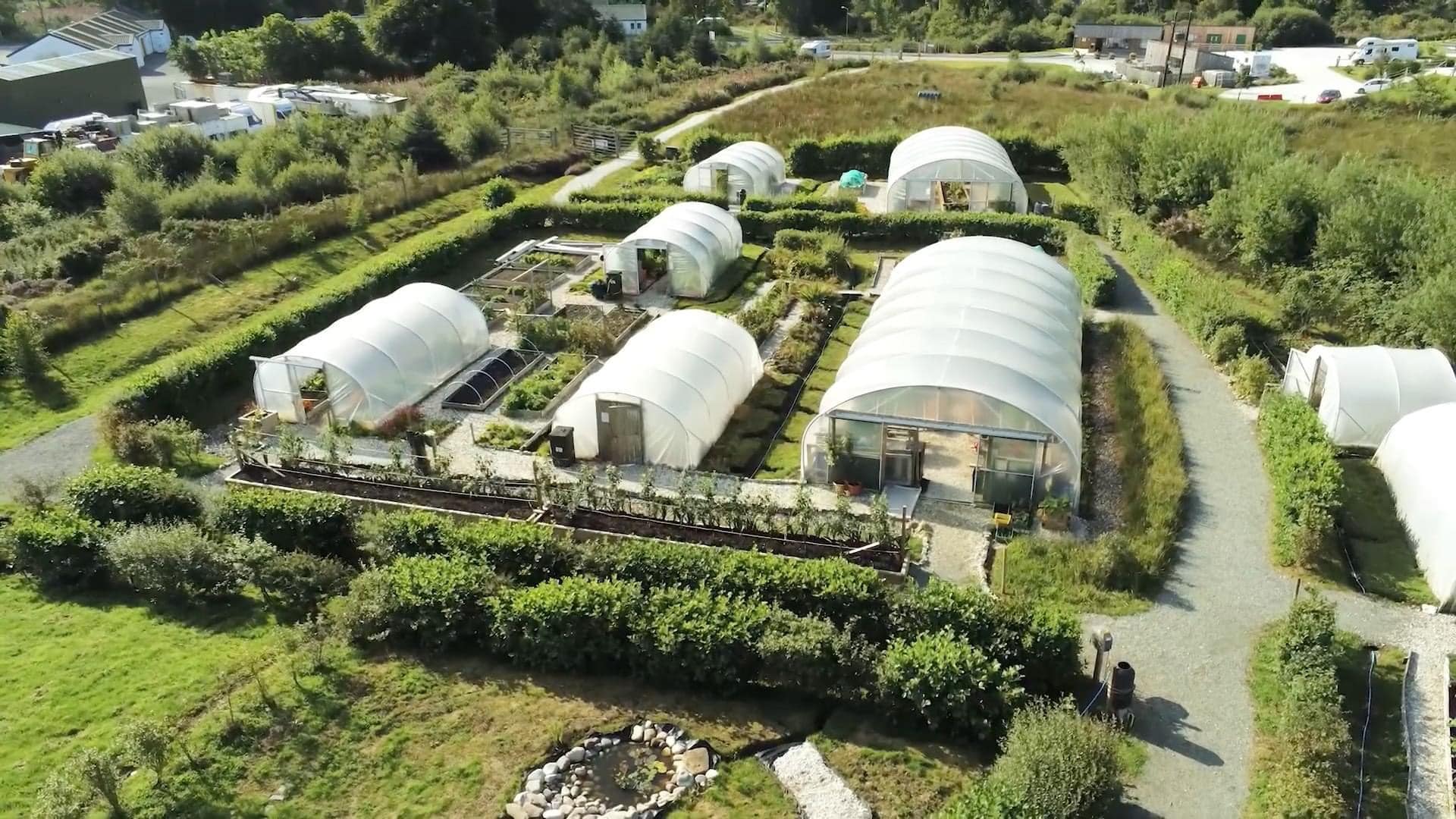 Aerial view of Growers Hub