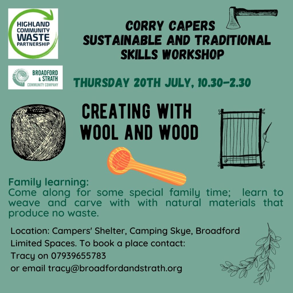 Wool and Wood workshop poster