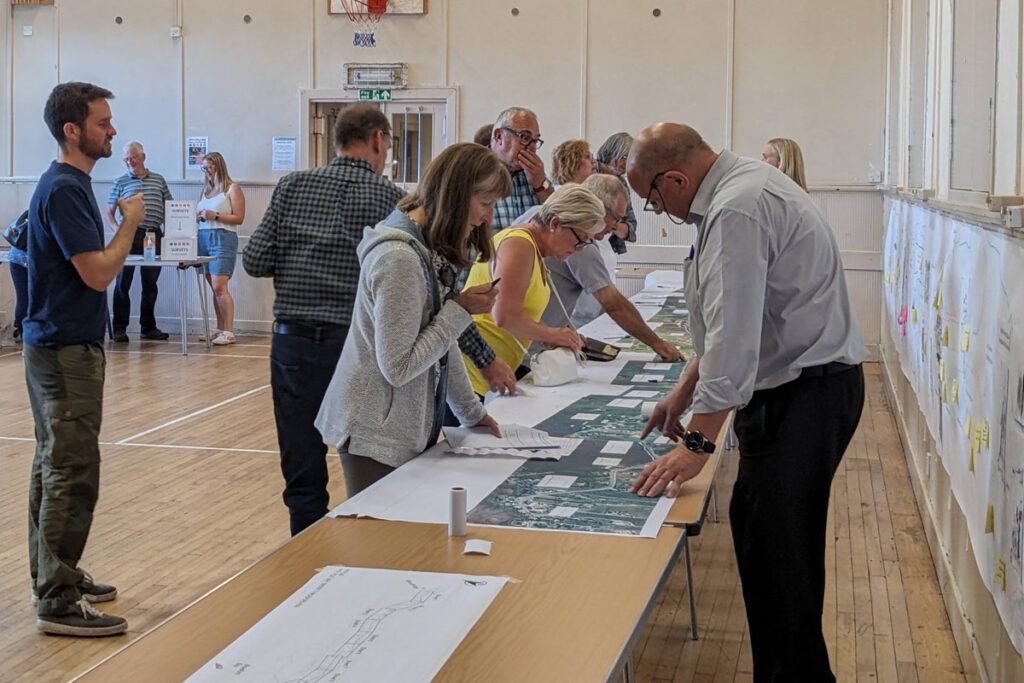 viewing plans at Skye Cycle Way event