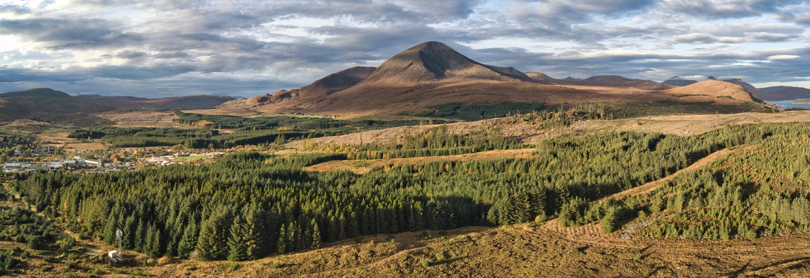 Aerial view of Broadford North Wood