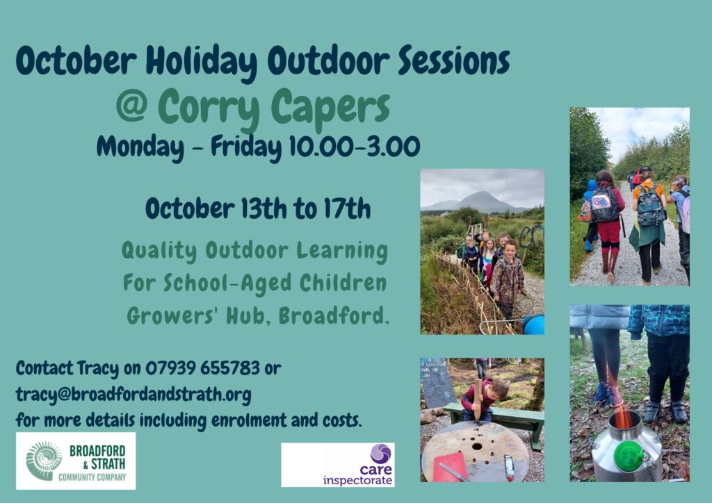 Corry Capers October Holiday sessions poster